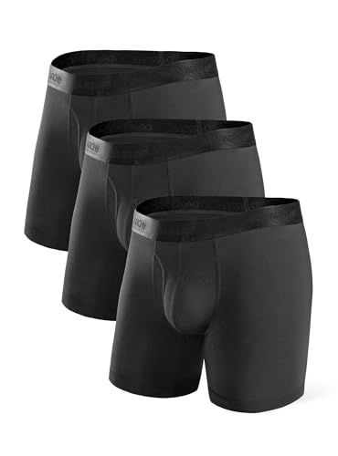 DAVID ARCHY Herren Boxershorts Unterwäsche Microfaser Modal Multipack Retroshorts für Alltägliche Flexibel 3er Pack von DAVID ARCHY