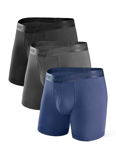 DAVID ARCHY Herren Boxershorts Unterwäsche Microfaser Modal Multipack Retroshorts für Alltägliche Flexibel 3er Pack von DAVID ARCHY