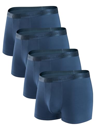 DAVID ARCHY Herren Boxershorts Unterwäsche Microfaser Modal Multipack Retroshorts für Alltägliche Flexibel 4er Pack von DAVID ARCHY