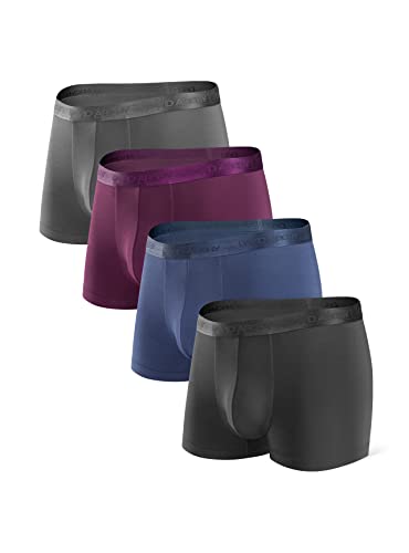 DAVID ARCHY Herren Boxershorts Unterwäsche Microfaser Modal Multipack Retroshorts für Alltägliche Flexibel 4er Pack von DAVID ARCHY