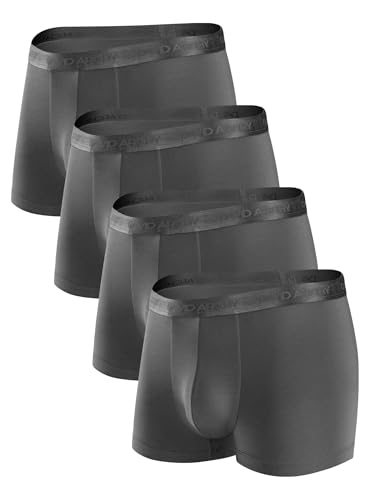 DAVID ARCHY Herren Boxershorts Unterwäsche Microfaser Modal Multipack Retroshorts für Alltägliche Flexibel 4er Pack von DAVID ARCHY