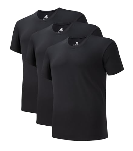 DAVID ARCHY Herren Unterhemden Business aus Micro Modal mit Rundhals Herren T-Shirt, 3er Pack von DAVID ARCHY