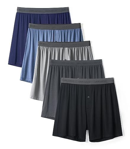 DAVID ARCHY 5er Pack Bambus Herren Unterhosen Boxershorts lockere Boxershorts Herren,Weich, Atmungsaktiv, für Herren & Jungen DAVID ARCHY 5er Pack Bambus Herren Unterhosen Boxershorts lockere Boxershorts Herren,Weich, Atmungsaktiv, für Herren & Jungen von DAVID ARCHY