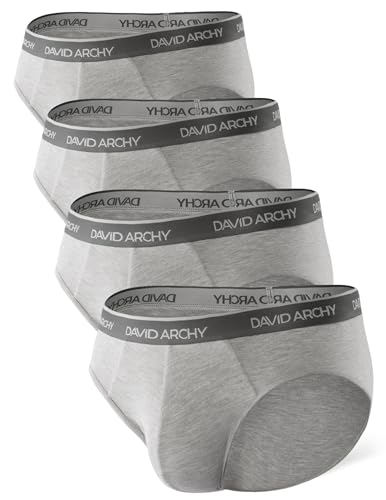 DAVID ARCHY 4er Pack Herren Slip Männer Slips Stretcken Unterwäsche Weich Ohne Etikett,aus Bambus von DAVID ARCHY