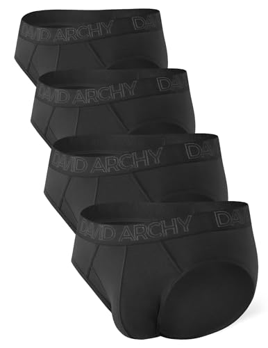 DAVID ARCHY 4er Pack Herren Slip Männer Slips Stretcken Unterwäsche Weich Ohne Etikett,aus Bambus von DAVID ARCHY