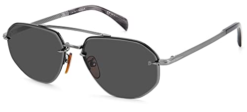 David Beckham Unisex Db 1101/g/s Sunglasses, KJ1/IR DK Ruthenium, 61 von David Beckham