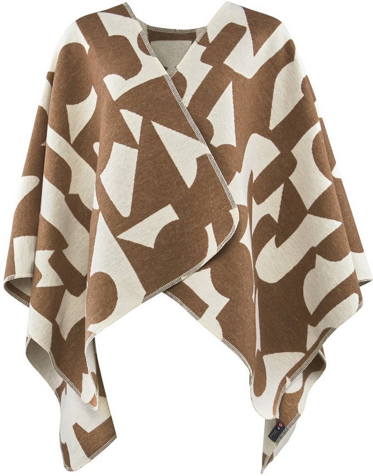 DAVID FUSSENEGGER Poncho Silvretta 'abstrakt' 70 x 140 cm von DAVID FUSSENEGGER