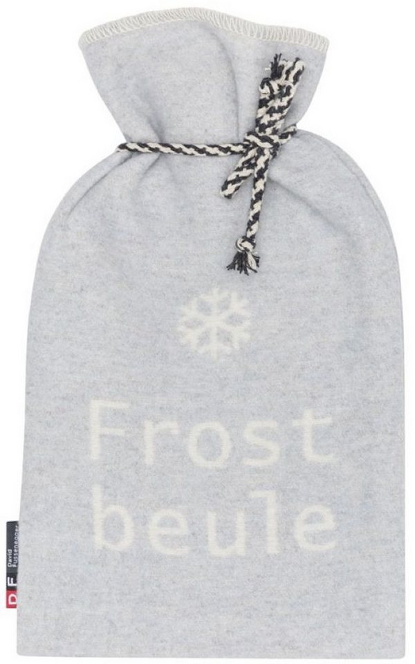 DAVID FUSSENEGGER Wärmflasche 'Frostbeule' 2L 21 x 38 cm Hellgrau von DAVID FUSSENEGGER