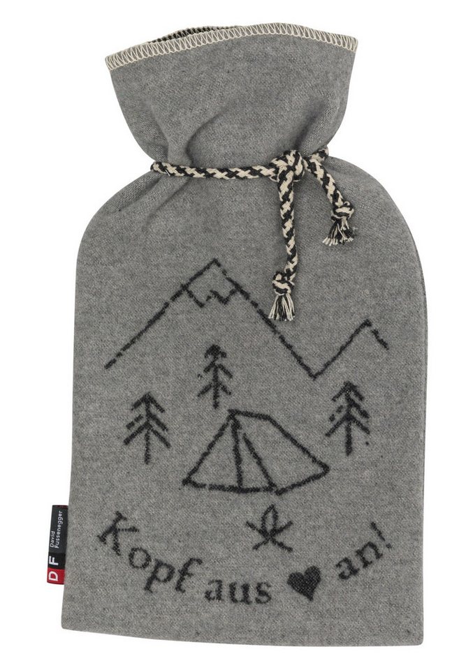 DAVID FUSSENEGGER Wärmflasche Silvretta 'Kopf aus' 2L 21 x 38 cm von DAVID FUSSENEGGER