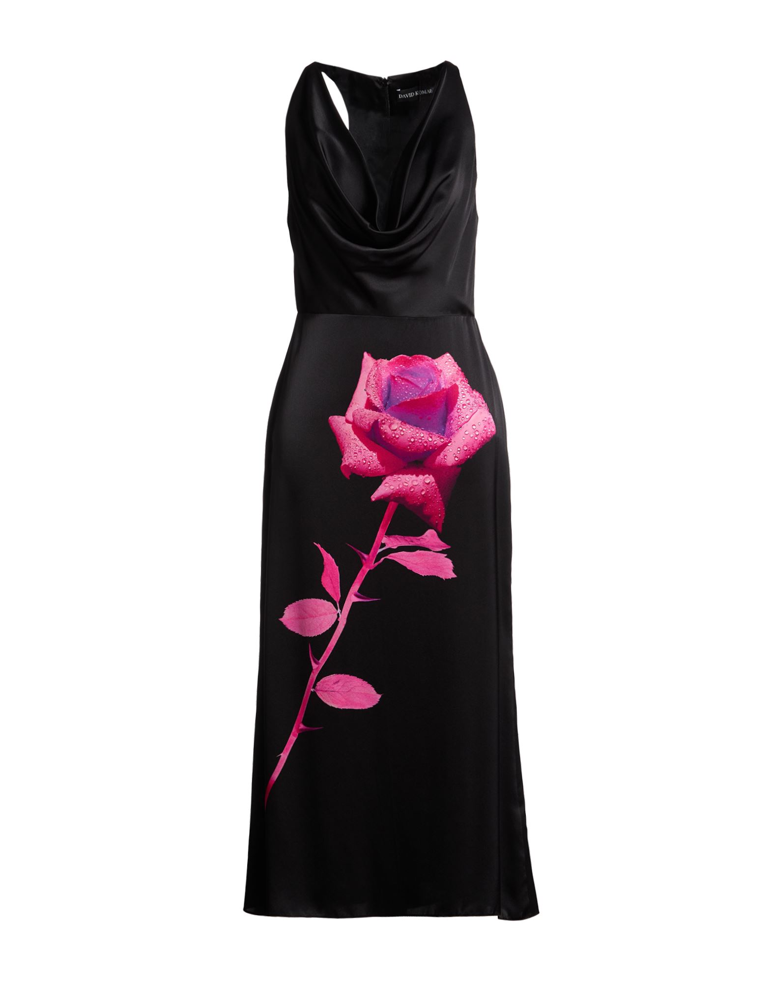 DAVID KOMA Midi-kleid Damen Schwarz von DAVID KOMA