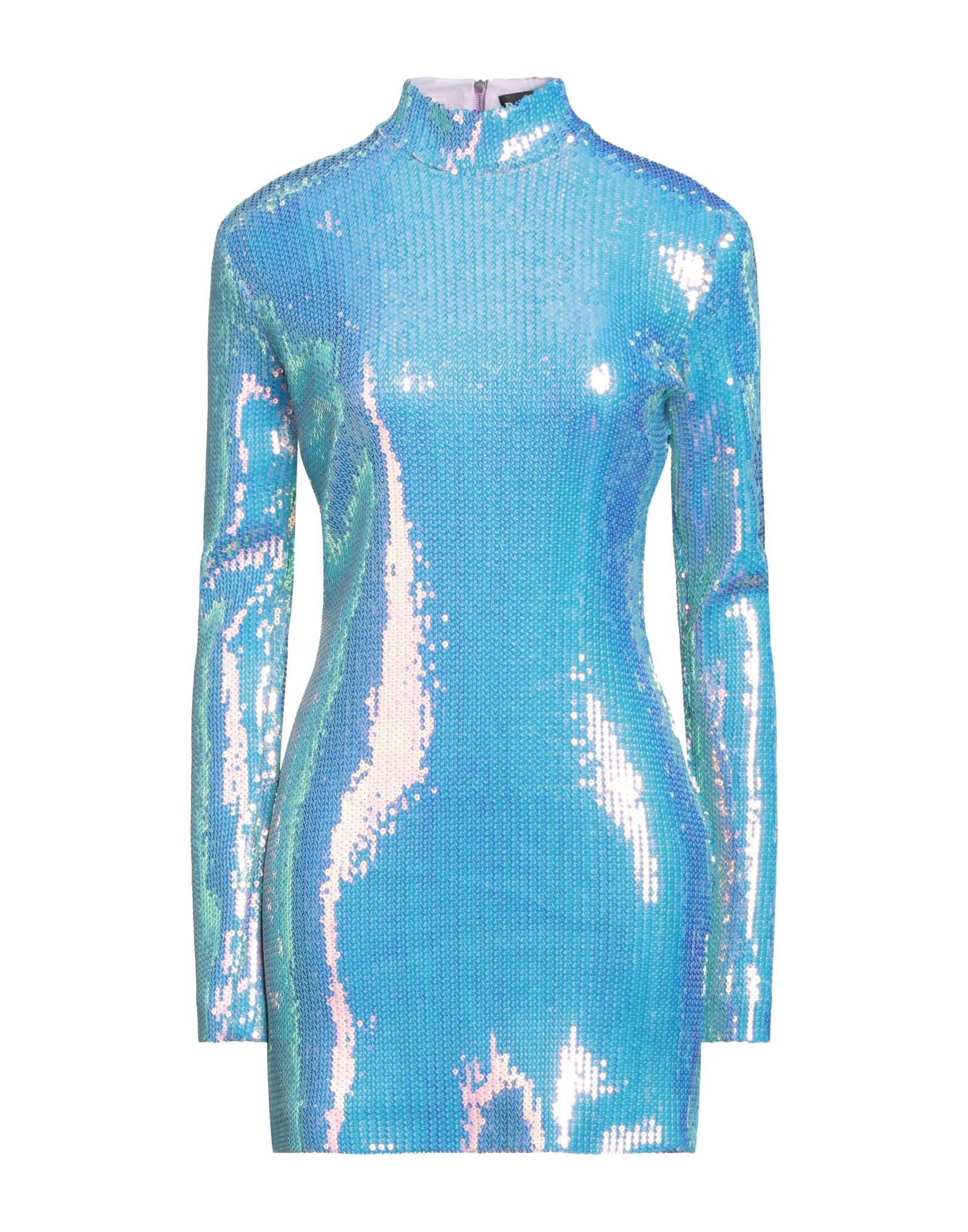 DAVID KOMA Mini-kleid Damen Azurblau DAVID KOMA Mini-kleid Damen Azurblau von DAVID KOMA