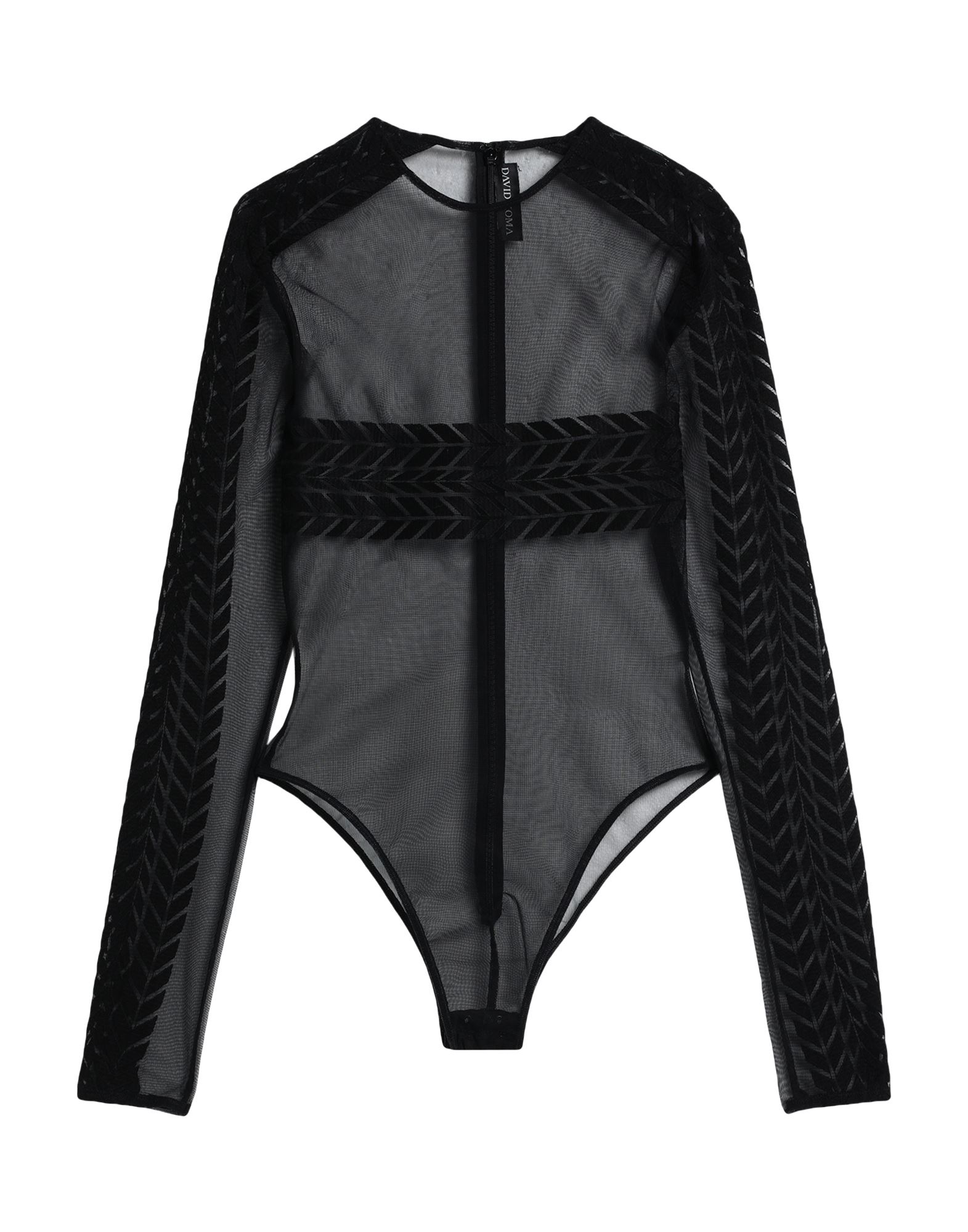 DAVID KOMA Bodysuit Damen Schwarz von DAVID KOMA