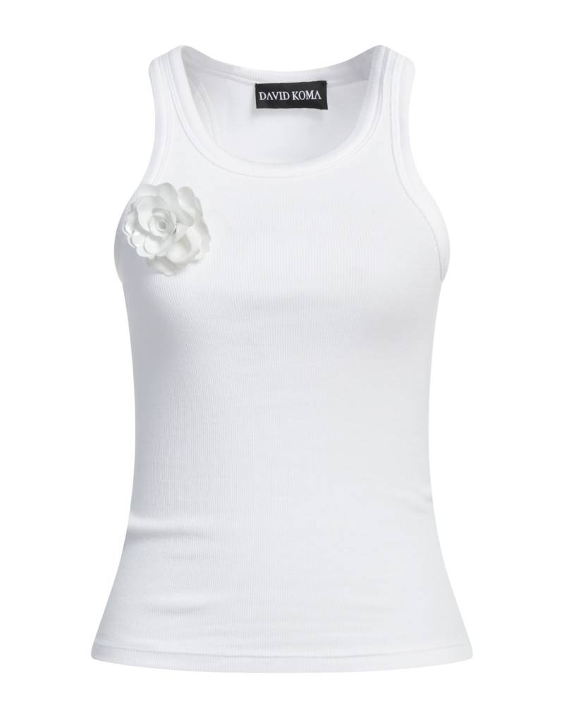 DAVID KOMA Tank Top Damen Weiß von DAVID KOMA