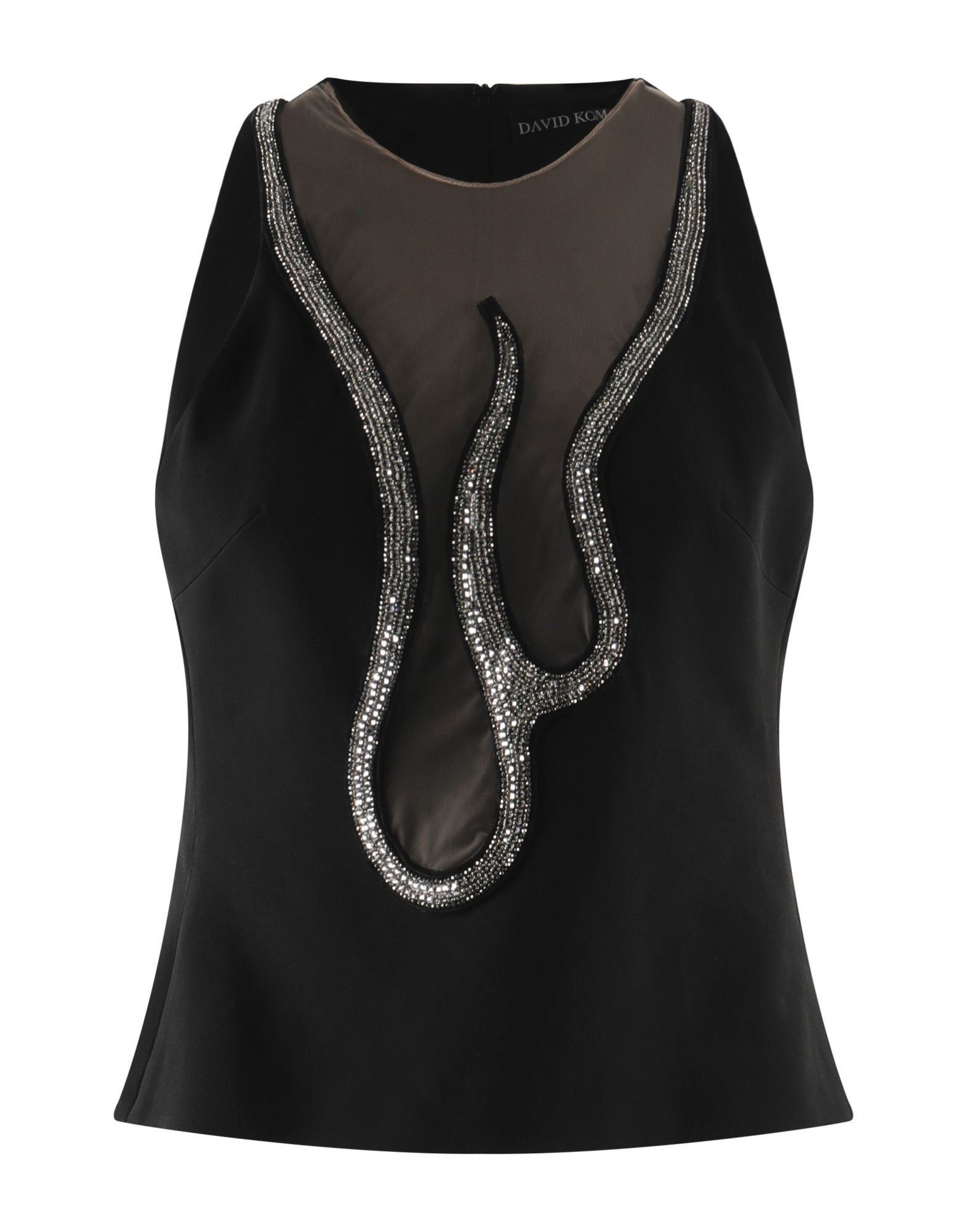 DAVID KOMA Top Damen Schwarz von DAVID KOMA