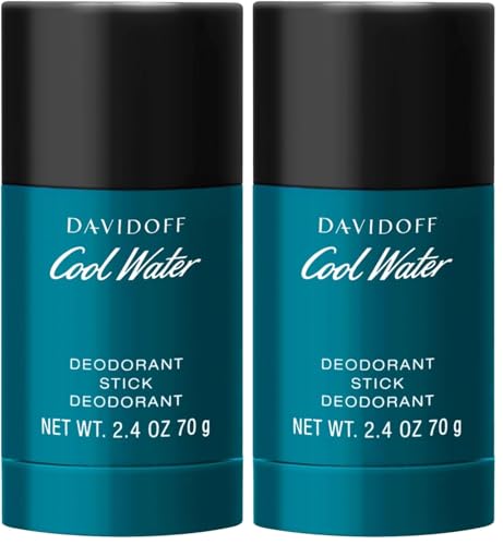 DAVIDOFF Cool Water Man Deodorant Stick, Deostift, aromatisch-frischer Herrenduft, 75ml (2er Pack) von DAVIDOFF