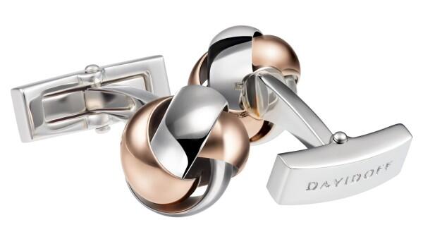 DAVIDOFF - DAVIDOFF Manschettenknöpfe Essentials Rosegold / Silber 23143 von DAVIDOFF