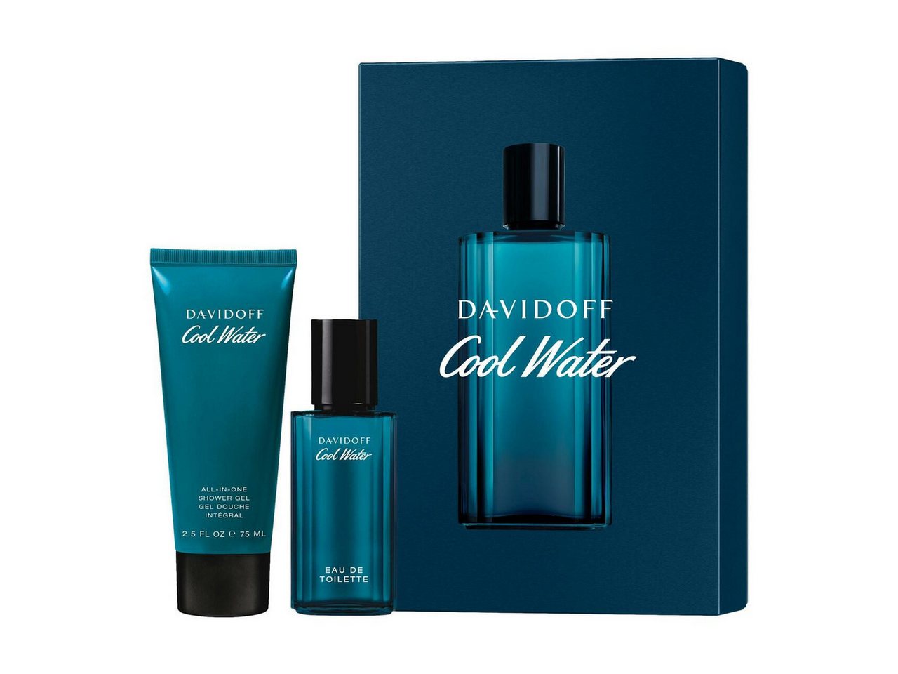 DAVIDOFF Duft-Set Cool Water Set E.d.T. Nat. Spray 40 ml + Shower Gel 75 ml, Herrenduft von DAVIDOFF