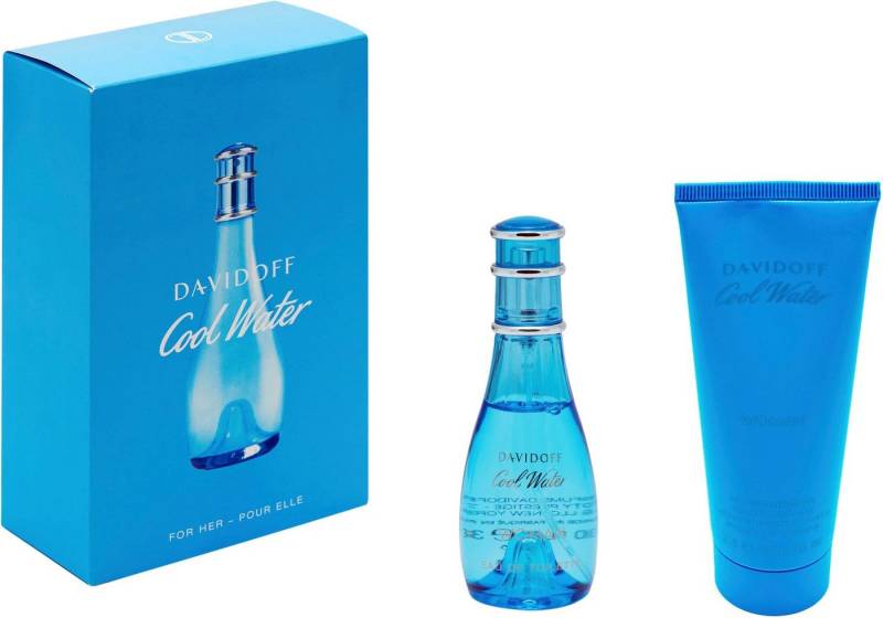 DAVIDOFF Duft-Set Cool Water Woman, 2-tlg., mit frisch belebender Note von DAVIDOFF