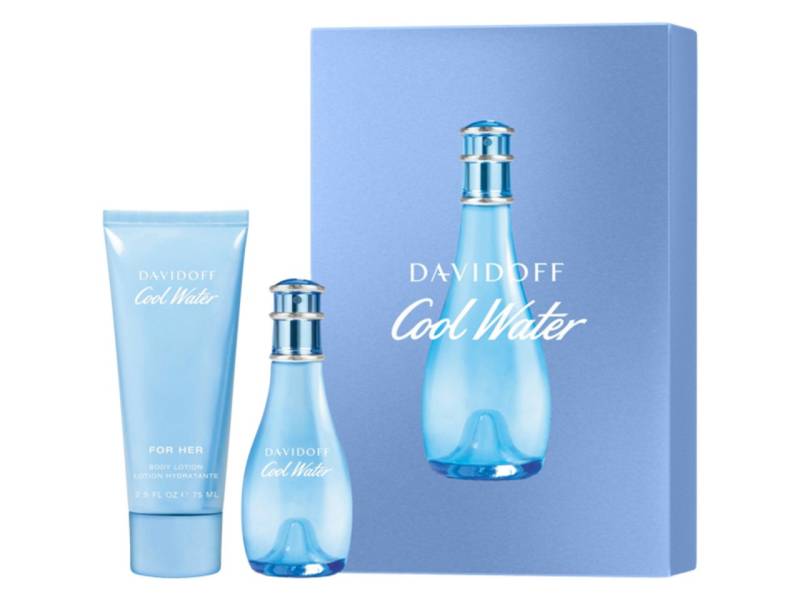 DAVIDOFF Duft-Set Cool Water Woman Set E.d.T. Nat. Spray 30 ml + Body Lotion 75 ml von DAVIDOFF