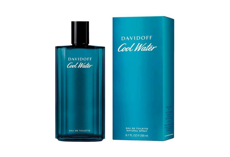 DAVIDOFF Eau de Parfum Cool Water Eau de Toilette 200 ml – aromatisch-aquatischer Herrenduft, mit Minze, Lavendel & maritimen Noten – klassisches Eau de Toilette von DAVIDOFF