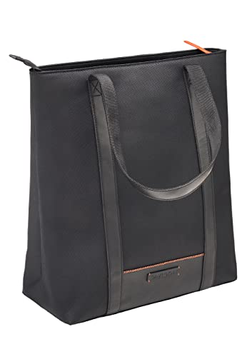 DAVIDOFF Home Run Herren Shopping Bag Schwarz – moderne Schultertasche aus veganem Material – hochwertiger Shopper mit Reißverschluss von DAVIDOFF