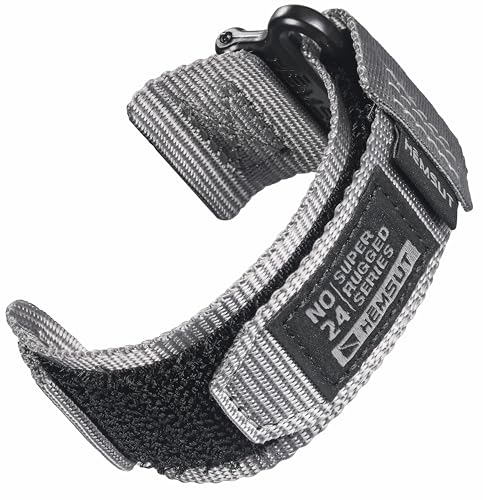 22 mm Schnellverschluss-Uhrenarmband, kompatibel mit Amazfit T-Rex 3 Pro, Garmin Vivoactive 4 45 mm, Forerunner 265 46 mm/Forerunner 255 46 mm/255 Music, Klettverschluss-Nylon-Ersatzarmband, Grau, L 22 mm Schnellverschluss-Uhrenarmband, kompatibel mit Amazfit T-Rex 3 Pro, Garmin Vivoactive 4 45 mm, Forerunner 265 46 mm/Forerunner 255 46 mm/255 Music, Klettverschluss-Nylon-Ersatzarmband, Grau, L von DAVILANE