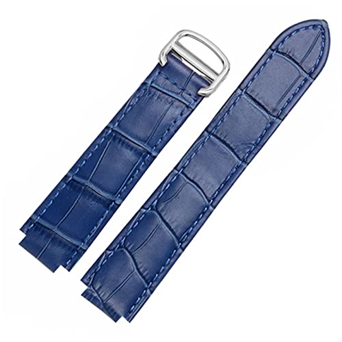 DAVNO Für Cartier-Armbänder, hochwertige Farbe, echtes Leder, Faltschließe, Ersatz-Lederarmband, weibliches Armband, 18x11mmGold clasp, Achat von DAVNO