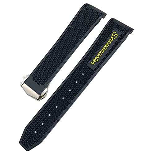 DAVNO Gummi-Uhrenarmband, 18 mm, 19 mm, 20 mm, 21 mm, passend für Omega Sxwatch Speedmaster 007 Seamaster 300 AT150, Damen und Herren, Silikon-Uhrenarmband, 22 mm, Achat von DAVNO