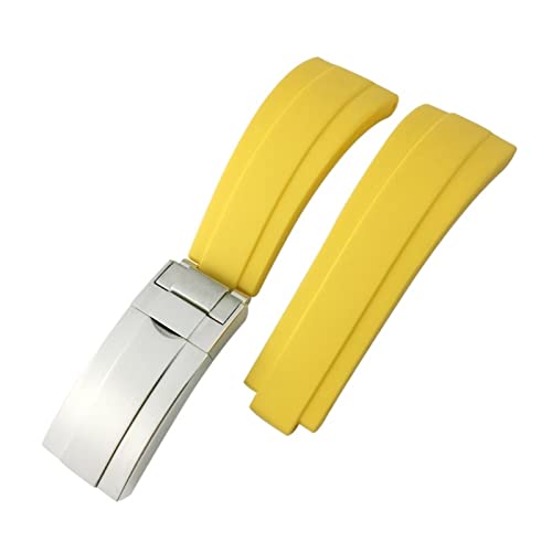 DAVNO Gummi-Uhrenarmband für Rolex GMT OYSTERFLEX Daytona Submariner Deep Sea wasserdichtes Armband, 20 mm / 21 mm, 20 mm, Achat von DAVNO