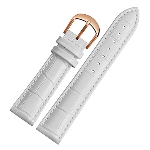 DAVNO Uhrenarmbänder für Damen, Echtleder, 10, 12, 14, 16, 18, 20, 22 mm, mehrfarbig, 20 mm, Achat von DAVNO