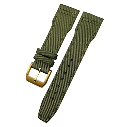 DAVNO Uhrenarmband aus gewebtem Nylon, 20 mm, 21 mm, 22 mm, Faltschnalle, passend für IWC Pilot Mark Portugieser Portofino Armband, 22 mm, Achat von DAVNO