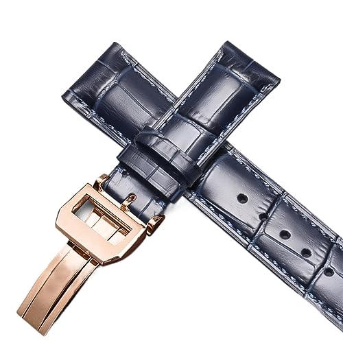 DAVNO Uhrenarmband für IWC Pilotuhren Portofino Portugieser Herrenarmband, Uhrenzubehör, echtes Leder, Uhrenarmband, Armbandkette, 22 mm, Achat von DAVNO
