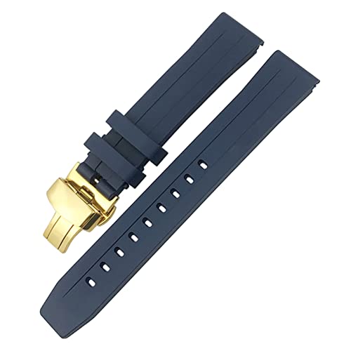 DAVNO Uhrenarmband für Tissot 1853 Seastar T120 T114, Gummi, Sport, Tauchen, Schwarz / Blau, weiches Uhrenarmband aus Silikongummi, 19 mm, 20 mm, 19 mm, Achat von DAVNO