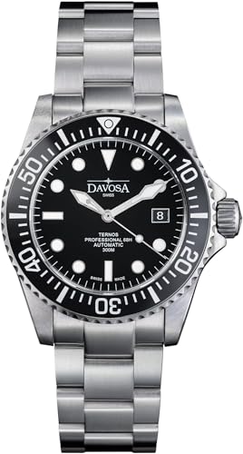 Davosa 161.538.50.A Mechanische Automatikuhr 30 ATM Wasserdicht 161.538.50.A Herren Uhr Silber Schwarz 10 Stück Armbandart von DAVOSA(ダボサ)