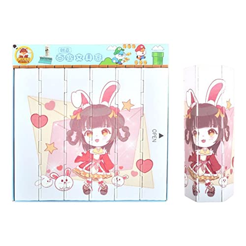 DAWCBVJQ Federmäppchen für die Schule - Große Bleistiftbox Ästhetisches Bleistift-Organizer-Etui,Ästhetisches großes Federmäppchen, Stiftebox, Stifte-Organizer, kreative Tasche, Stifteetui, von DAWCBVJQ