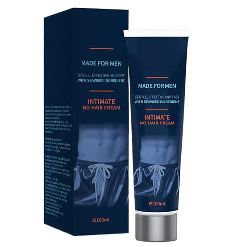 DAWCBVJQ Männer Haarentfernungscreme,Intimbereich Körperhaare Entferner Creme - Schnelle Enthaarung Beine Arme Brust Schultern Achseln - Sensible Haut Sportler von DAWCBVJQ