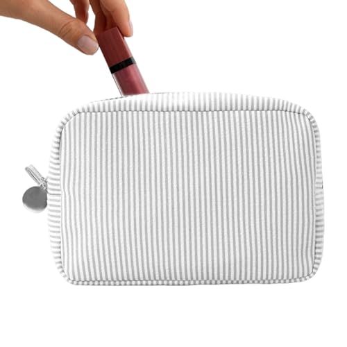 DAWCBVJQ Makeup Bag Organizer - Große Tragbare Kosmetiktasche Mit Reißverschluss,Stylische Aufbewahrungstasche Für Gym Outdoor Schule Camping von DAWCBVJQ