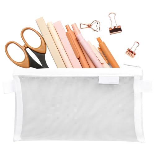 DAWCBVJQ Mesh Stiftetasche - Schreibwaren Kosmetiktasche,Großvolumiger Organizer Für Schulbedarf Jugendliche Erwachsene Kinder Mädchen Schüler von DAWCBVJQ