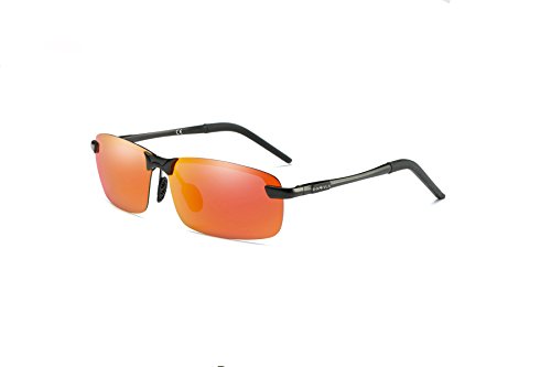 DAWILS Herren Polarisiert Sonnenbrille UV400 Gläser Rechteckige Brillen von DAWILS