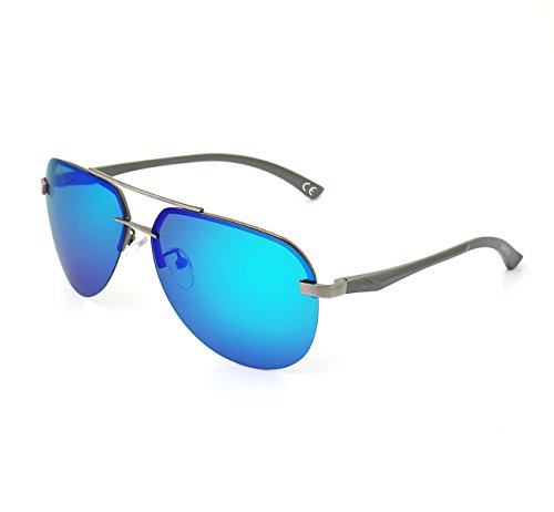 DAWILS Unisex Polarisierte Sonnenbrille Herren und Damen UV400 Schutz Verspiegelt Pilotenbrille von DAWILS