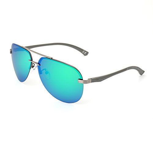 DAWILS Unisex Polarisierte Sonnenbrille Herren und Damen UV400 Schutz Verspiegelt Pilotenbrille von DAWILS
