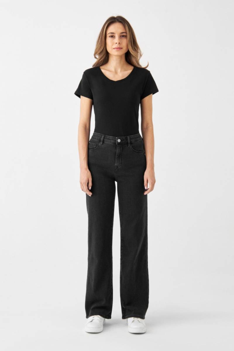 Jeans Dew Flared Black Denim von DAWN