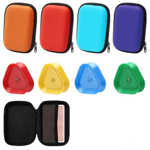 DAWRIS 4 Stück Kartenhalter Kinder Und 4 Stück Spielkarten Box Spielkartenhalter Robuste Kartenbox Freisprech kartenständer Spielkarten Aufbewahru für Senioren und Kinder von DAWRIS