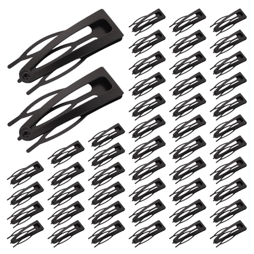 DAWZMR Haarspangen aus Metall für Damen und Mädchen, schwarze Haarspangen mit doppeltem Griff, für dickes, feines Haar, 50 Stück DAWZMR Haarspangen aus Metall für Damen und Mädchen, schwarze Haarspangen mit doppeltem Griff, für dickes, feines Haar, 50 Stück von DAWZMR