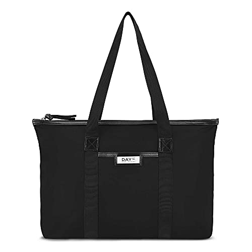DAY ET | Gweneth Work | Schultertasche Shopper | Schwarz | Dänisches Design | 100% Nylon | Mittelgroße Tasche | Studienttasche | Arbeitstasche | Unisex | Bürotasche von DAY ET