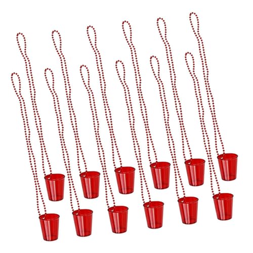 DAYLIGHE 12pcs Oktoberfest Perlen Halsketten Bier Becher Perlen Halsketten Schnapsgläser Auf Perlen Halskette Oktoberfest Party Vorräte von DAYLIGHE