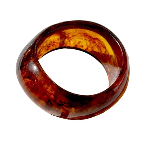 DAYLIGHE Elegant Ombres Kaffeeharz Armreif Mit Gradientendesigns Für Frauen Modeschmuck Komfortable Modezubehör von DAYLIGHE