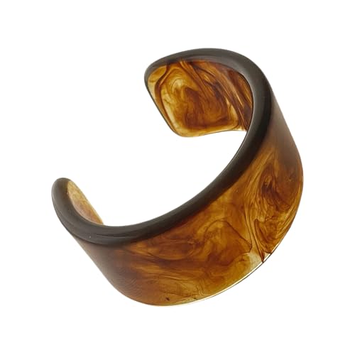 DAYLIGHE Harzbänder Frauen Stilvolle Breite Unregelmäßige Armbänder Modische Harzschmuck Unregelmäßige Armreifen Für Frauen Mädchen Vintage Jewelry Vorhanden von DAYLIGHE