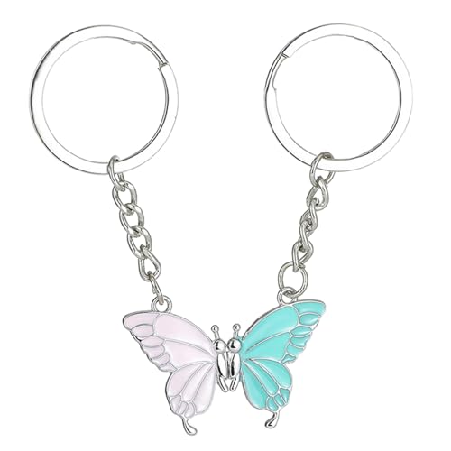 DAYLIGHE Schmetterling Keychain Friendship Keyring Bester Freund Key Chain Handgefertigtes Modisches Accessoire Für Modeliebhaber von DAYLIGHE