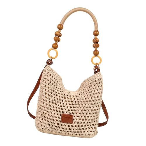 Frauen Umhängetasche Häkelbeutel Achterbeutel Strohhandtasche All Matching Crossbody Bag Shopping Dating Tasche Für Urlaub von DAYLIGHE